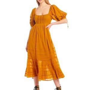 Free People Let's Be Friends Midi Dress S